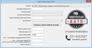 Calculator Taxa Auto 2014 - Captura Ecran